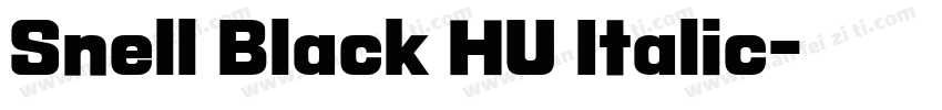 Snell Black HU Italic字体转换